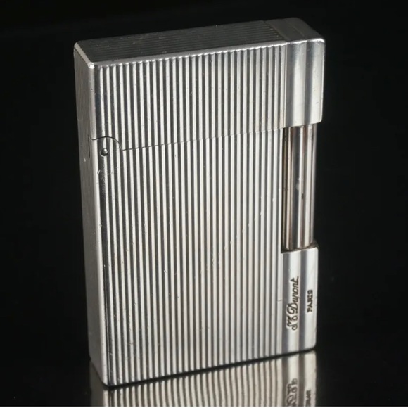 St DuPont gatsby lighter- silver- great working condition - Picture 2 of 5